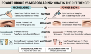 Powder Brows vs Microblading