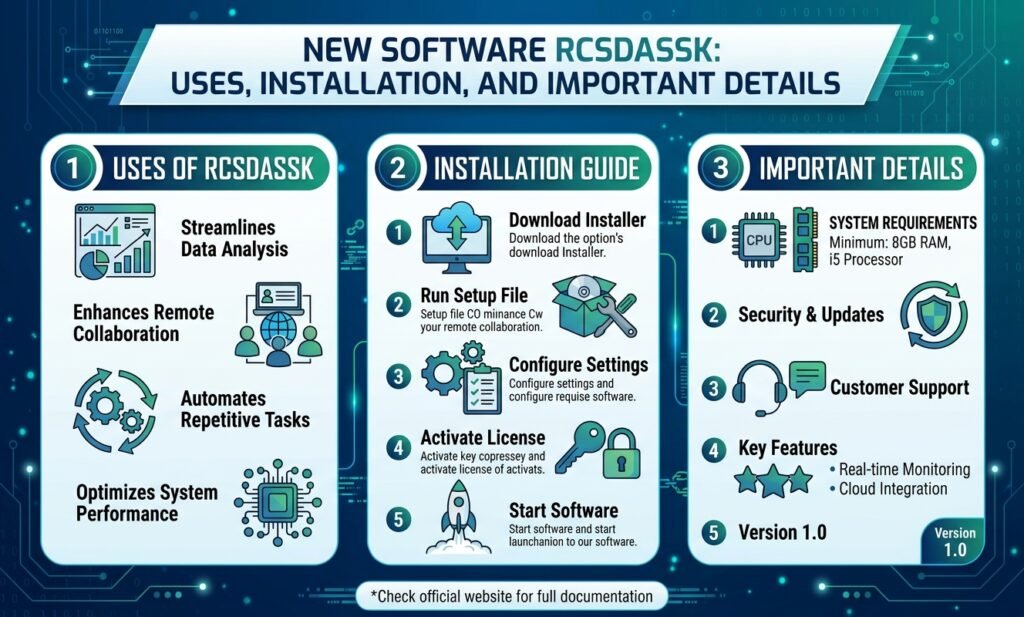 New Software RCSDASSK